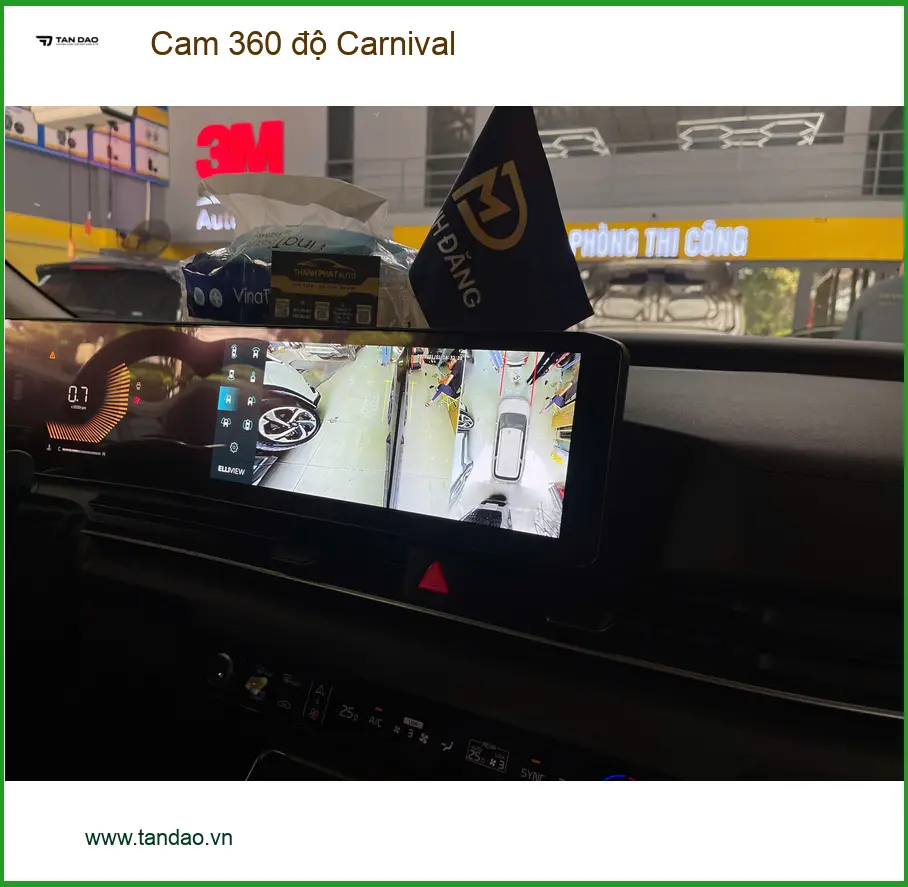 Chị Hương Giang lắp Cam 360 độ Carnival tại Quận 9, lái xe an toàn hơn ảnh thực tế 5