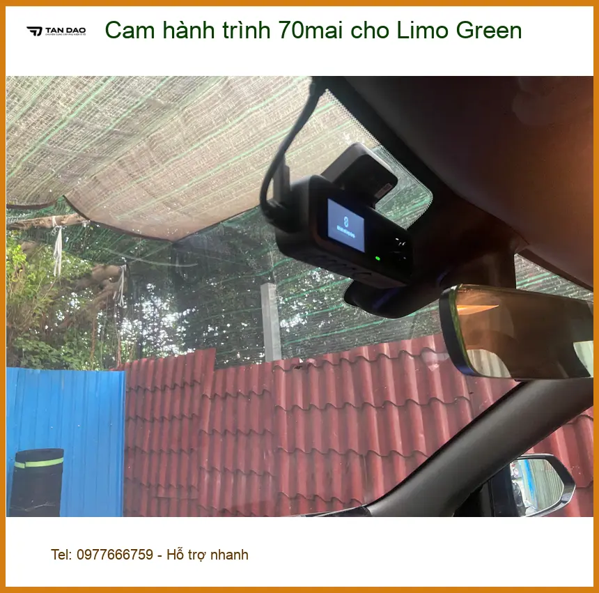 Anh Khải lắp cam hành trình 70mai cho Limo Green tại Quận 12 cần bằng chứng ảnh thực tế 4