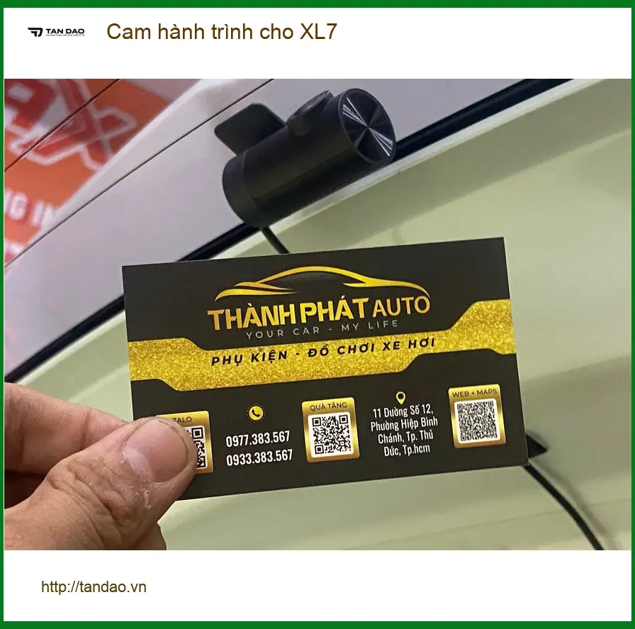 Chị Thư gắn cam hành trình cho XL7 ở Quận 12 để bảo vệ quyền lợi khi gặp sự cố ảnh thực tế 2