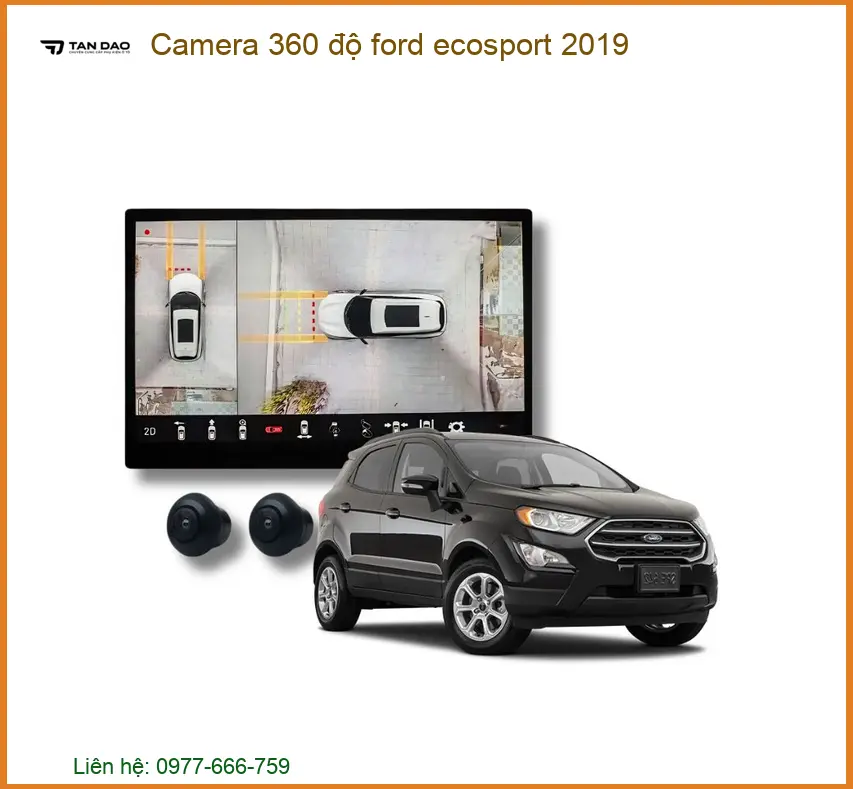 Camera 360 độ Ford Ecosport 2019 - Địa Chỉ Lắp Đặt Uy Tín TPHCM