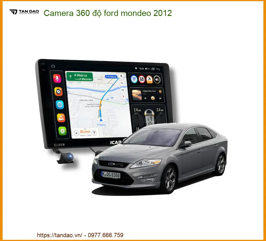 Camera 360 độ cho Ford Mondeo 2012 - Địa Chỉ Lắp Đặt Chính Hãng TPHCM