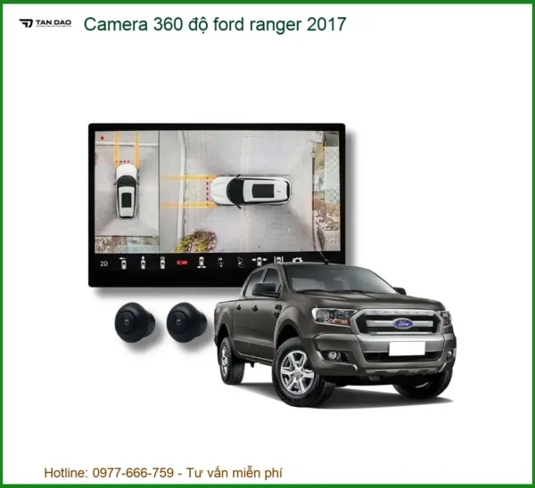 Camera 360 độ Ford Ranger 2017 - Địa Chỉ Lắp Đặt Uy Tín TPHCM