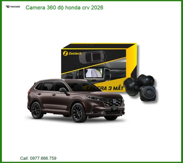 Camera 360 độ Honda CRV 2026 - Trung Tâm Gắn Nâng Cấp Camera Uy Tín TPHCM