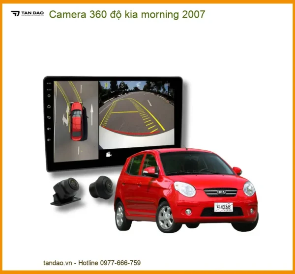 Camera 360 độ Kia Morning 2007 - Trung Tâm Lắp Đặt Uy Tín TPHCM