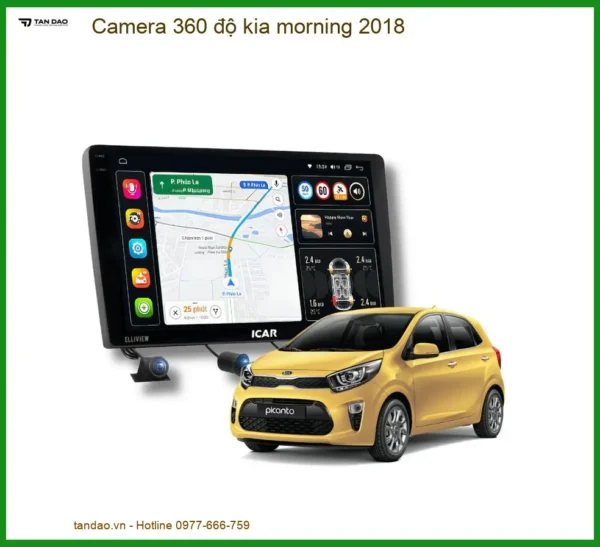 Camera 360 độ Kia Morning 2018 - Trung Tâm Lắp Đặt Uy Tín TPHCM