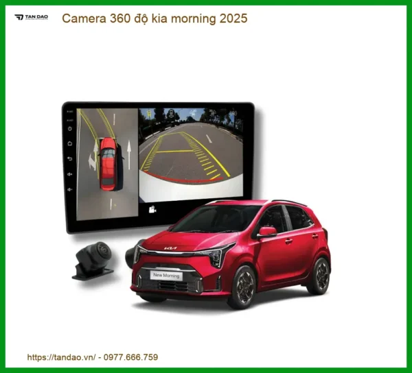 Camera 360 Độ Kia Morning 2025 - Trung Tâm Lắp Đặt Uy Tín TPHCM