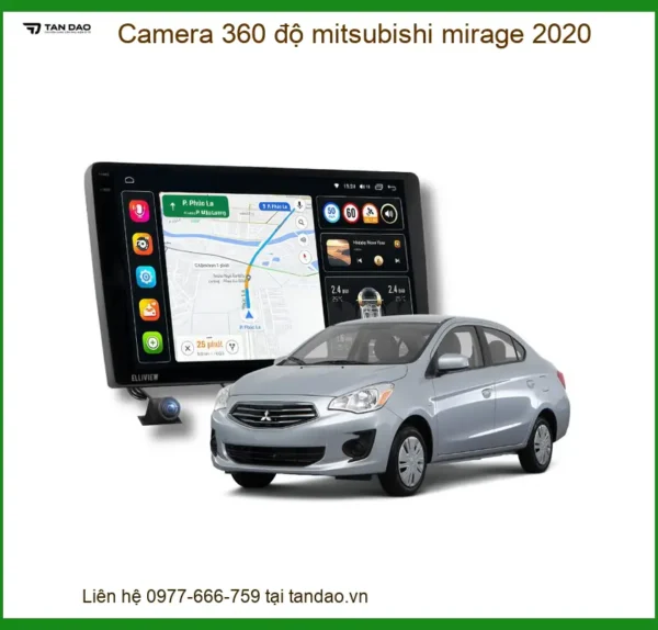 Camera 360 độ Mitsubishi Mirage 2020 - Địa Chỉ Lắp Đặt Uy Tín TPHCM