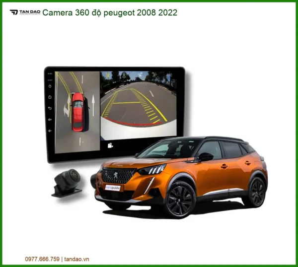 Camera 360 độ Peugeot 2008 2022 - Trung Tâm Lắp Đặt Chính Hãng TPHCM