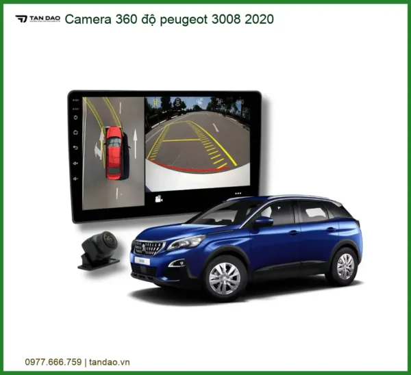 Camera 360 độ Peugeot 3008 2020 - Trung Tâm Lắp Đặt Chính Hãng TPHCM