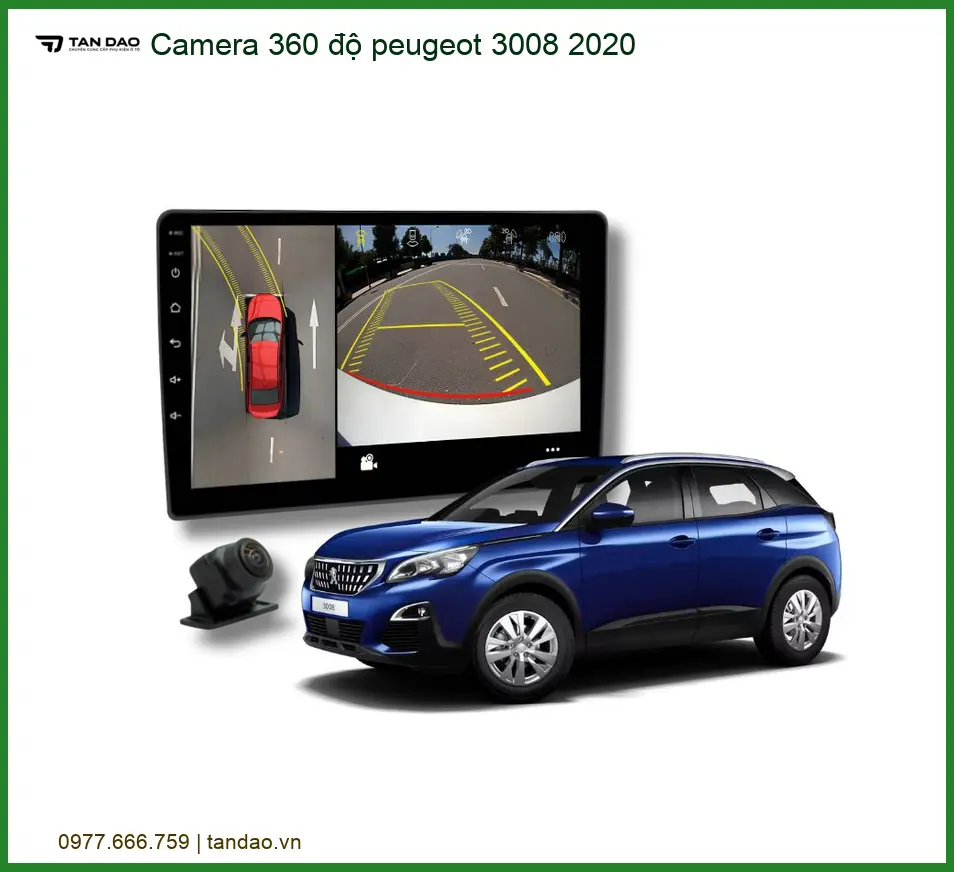 Camera 360 độ Peugeot 3008 2020 - Trung Tâm Lắp Đặt Chính Hãng TPHCM