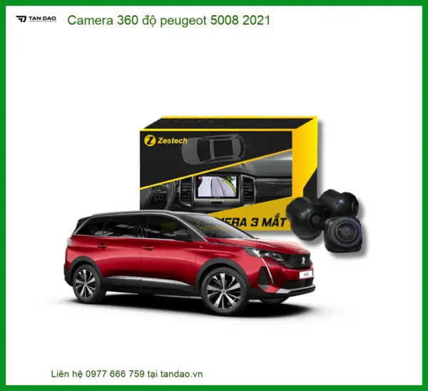 Camera 360 độ Peugeot 5008 2021 - Địa Chỉ Lắp Đặt Camera 360 Uy Tín TPHCM
