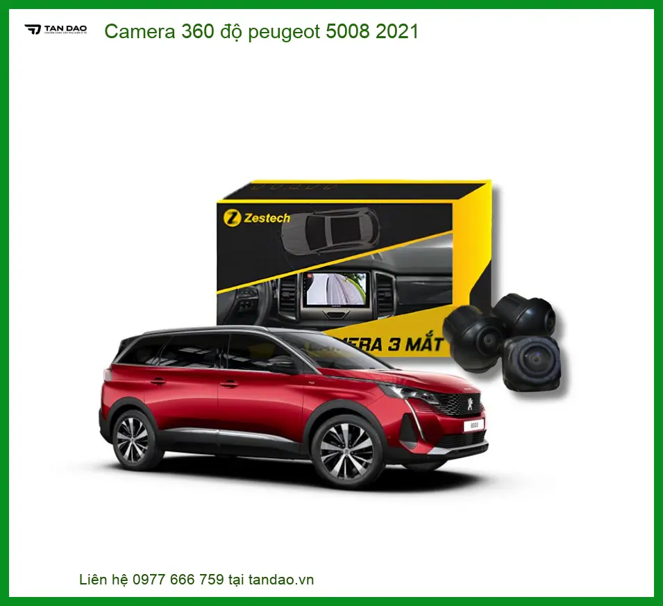 Camera 360 độ Peugeot 5008 2021 - Địa Chỉ Lắp Đặt Camera 360 Uy Tín TPHCM
