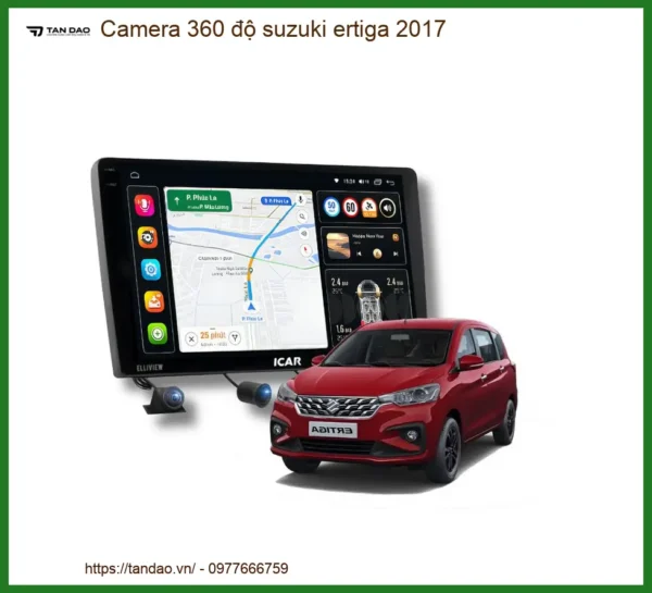 Camera 360 độ Suzuki Ertiga 2017 Chính Hãng - Địa Chỉ Lắp Đặt Uy Tín TPHCM