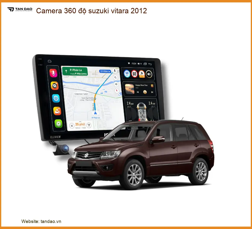 Camera 360 độ Suzuki Vitara 2012 - Trung Tâm Lắp Đặt Uy Tín TPHCM