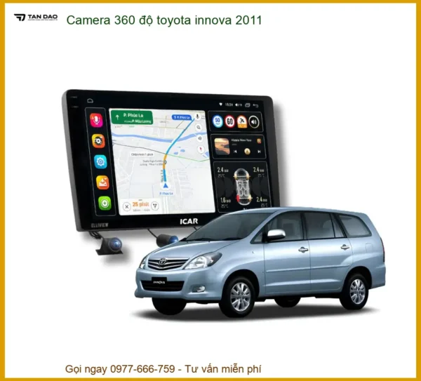 Camera 360 độ Ô tô Toyota Innova 2011 - Địa Chỉ Lắp Đặt Uy Tín TPHCM