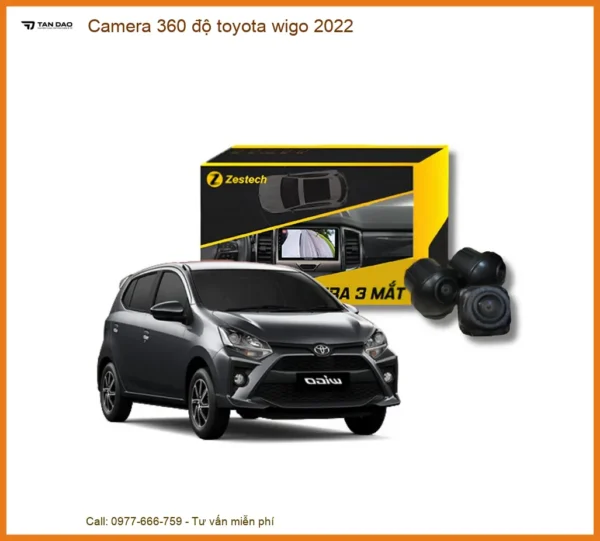 Camera 360 độ Toyota Wigo 2022 - Trung Tâm Lắp Đặt Uy Tín Tại TPHCM