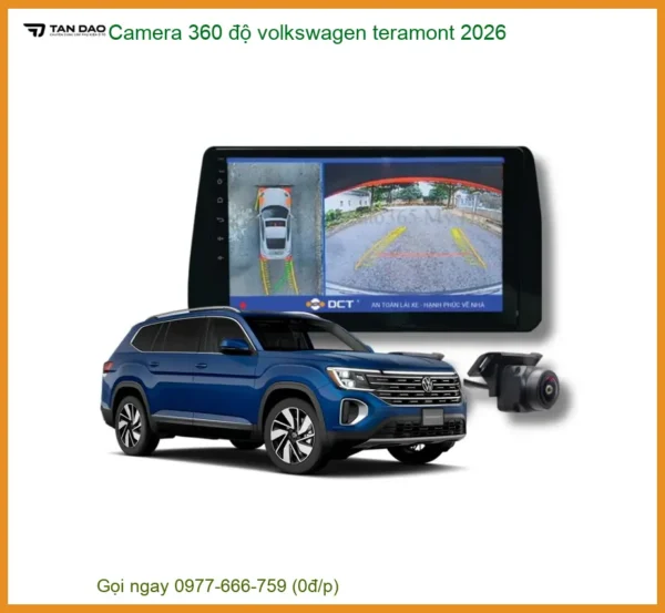Camera 360 độ Volkswagen Teramont 2026 - Trung Tâm Lắp Đặt Uy Tín TPHCM