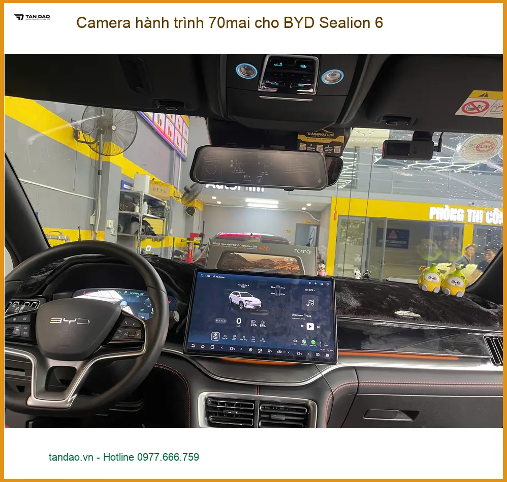 Anh Hải lắp Camera hành trình 70mai cho BYD Sealion 6 ở Quận 9 ảnh thực tế 5