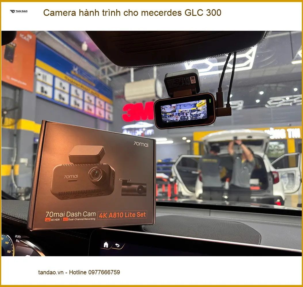 Anh Minh lắp camera hành trình Mercedes GLC 300 ở Quận 9 ảnh thực tế 3