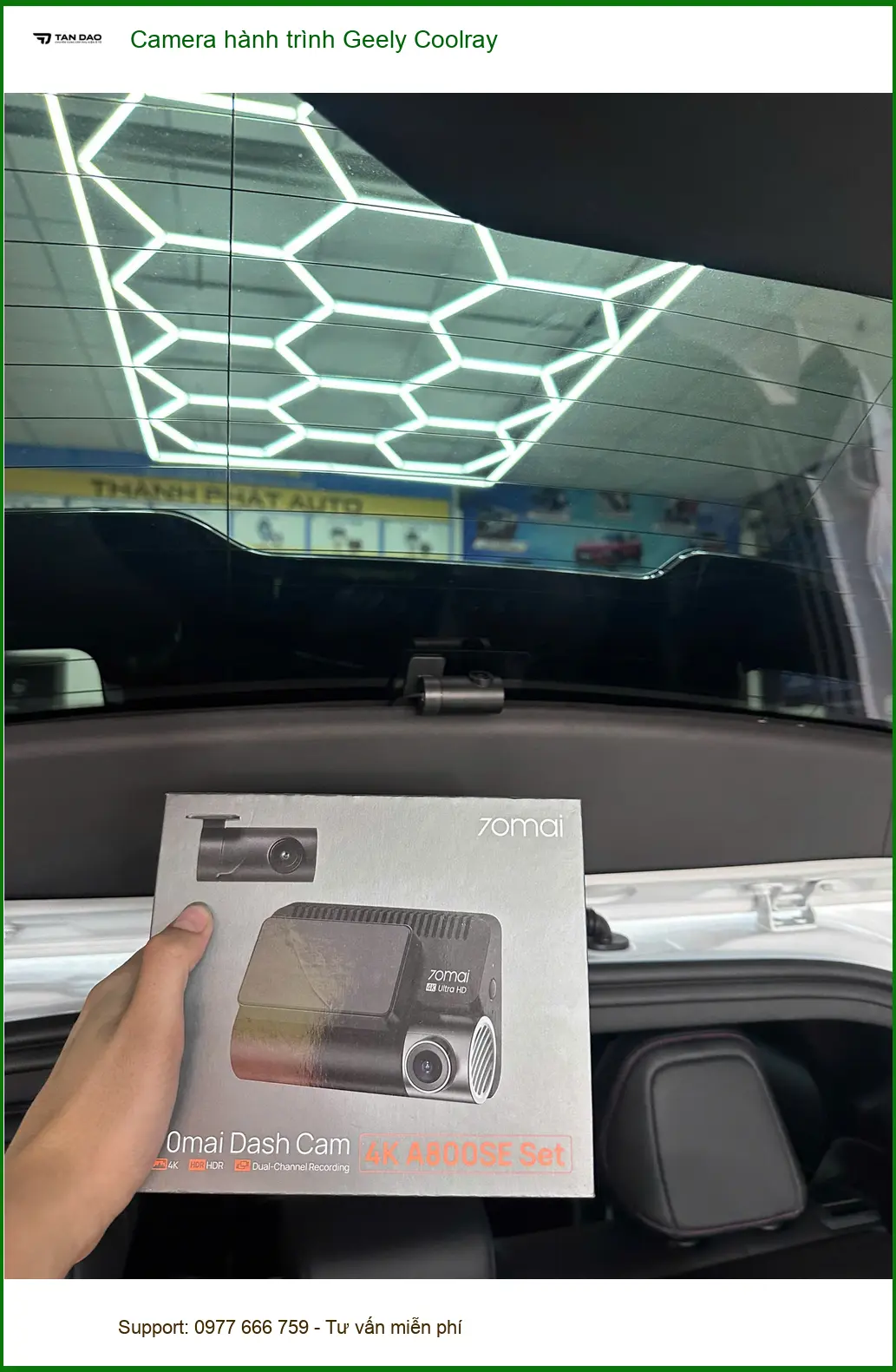 Anh Khang lắp camera hành trình Geely Coolray tại Quận 12 để ghi lại mọi hành trình
