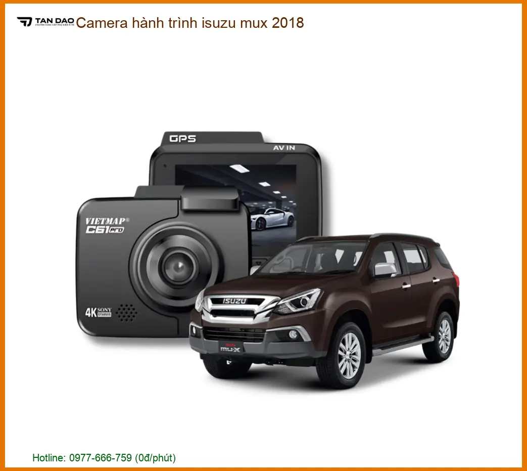 Camera hành trình Isuzu MUX 2018 - Lắp Đặt Chính Hãng, Giá Tốt Nhất TPHCM