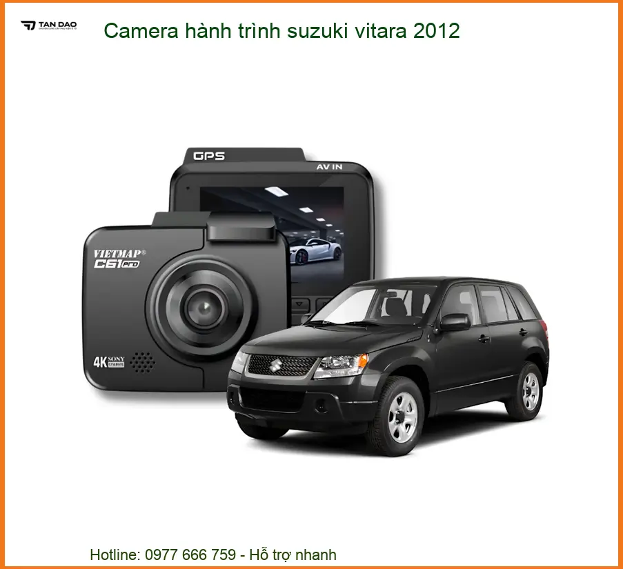 Camera Hành Trình Suzuki Vitara 2012 - Địa Chỉ Lắp Đặt Uy Tín TPHCM