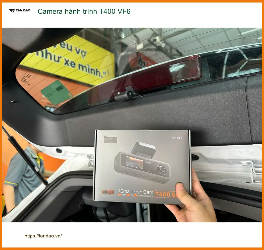 Anh Huy lắp Camera hành trình T400 cho VinFast VF6 tại Quận 12 để an tâm hơn khi di chuyển ảnh thực tế 3