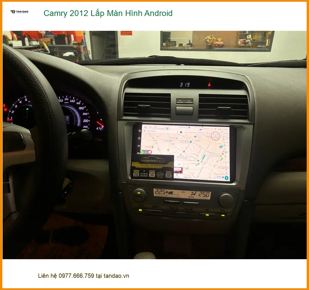 Anh Tùng lắp màn hình Android cho Camry 2012 ở Quận 12, cần tư vấn chi tiết ảnh thực tế 4