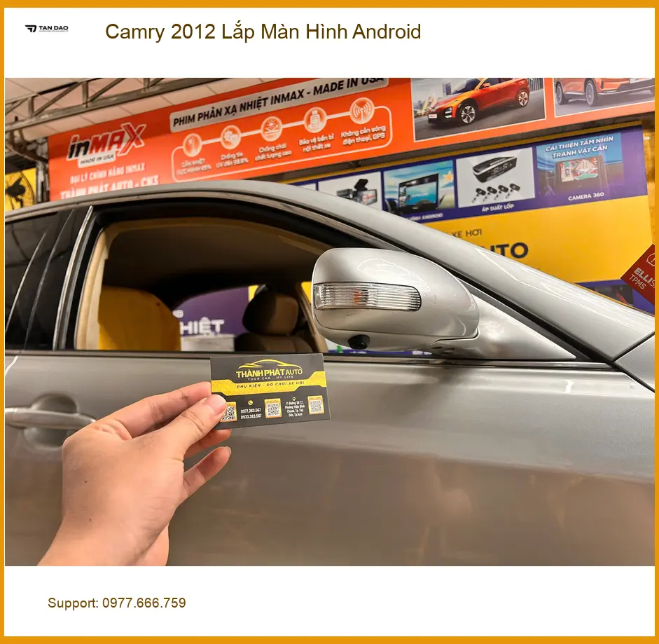 Anh Tùng lắp màn hình Android cho Camry 2012 ở Quận 12, cần tư vấn chi tiết ảnh thực tế 5