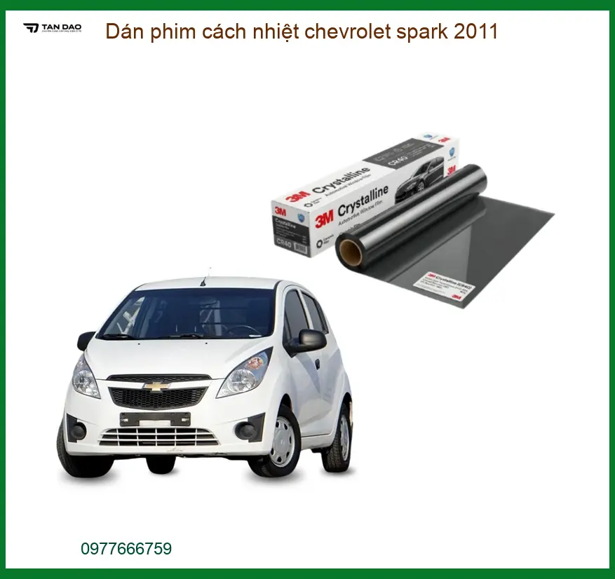 Dán Phim Cách Nhiệt Chevrolet Spark 2011 - Trung Tâm Gắn Giá Tốt TPHCM