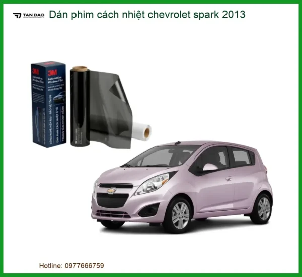 Dán Phim Cách Nhiệt Chevrolet Spark 2013 - Trung Tâm Gắn Uy Tín TPHCM