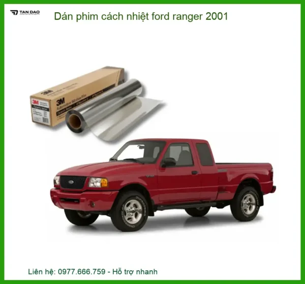 Dán Phim Cách Nhiệt Ford Ranger 2001 - Trung Tâm Lắp Đặt Uy Tín TPHCM