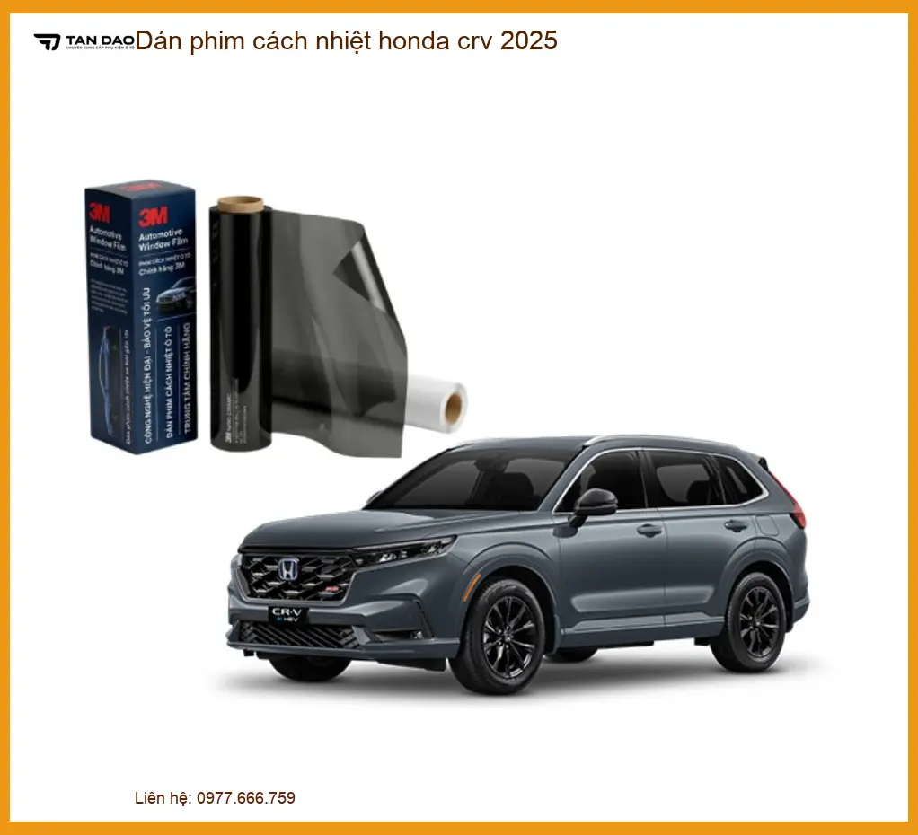 Dán Phim Cách Nhiệt Honda CRV 2025 - Địa Chỉ Lắp Đặt Uy Tín TPHCM