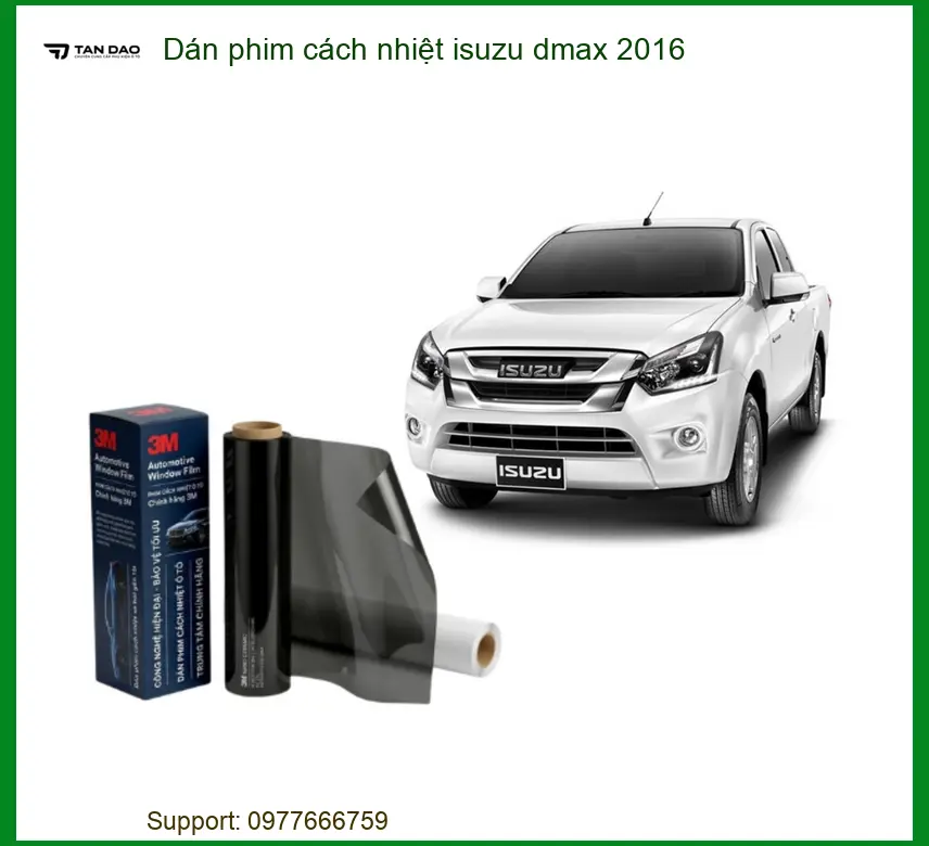 Dán Phim Cách Nhiệt Isuzu Dmax 2016 - Địa Chỉ Lắp Đặt Chính Hãng TPHCM