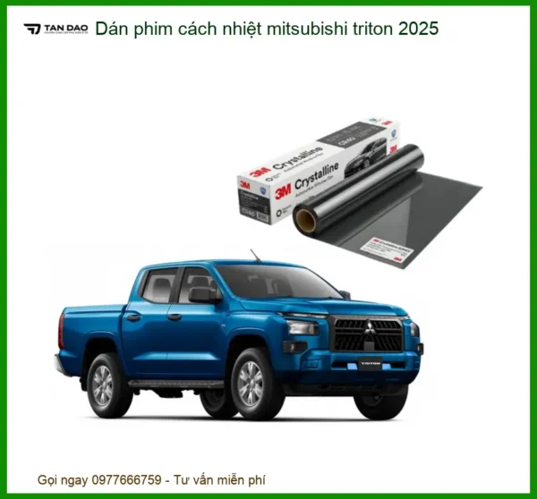 Dán Phim Cách Nhiệt Mitsubishi Triton 2025 - Địa Chỉ Lắp Đặt Uy Tín TPHCM