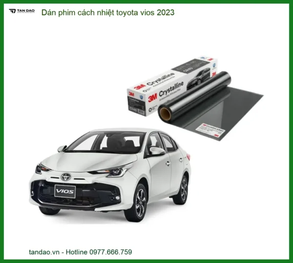 Dán Phim Cách Nhiệt Toyota Vios 2023 - Trung Tâm Lắp Đặt Chính Hãng TPHCM
