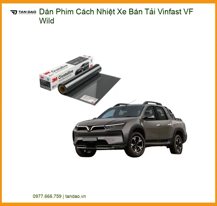 Dán Phim Cách Nhiệt Xe Bán Tải Vinfast VF Wild - Trung Tâm Lắp Đặt Uy Tín TPHCM