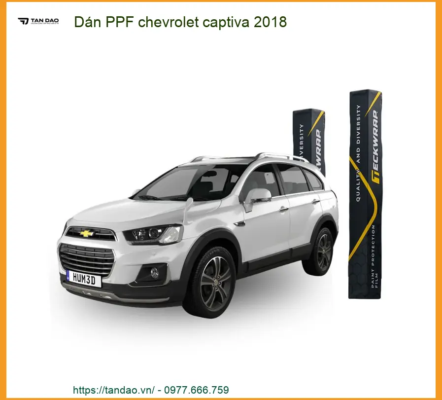 Dán PPF Chevrolet Captiva 2018 - Địa Chỉ Lắp Đặt PPF Uy Tín, Giá Tốt TPHCM