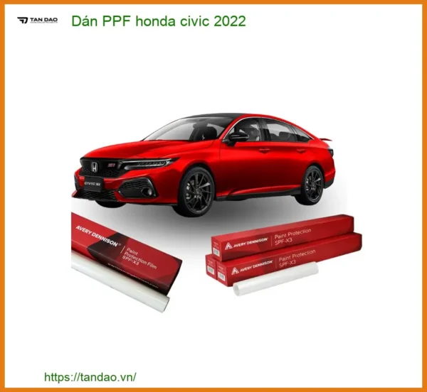 Dán PPF Honda Civic 2022 - Địa Chỉ Lắp Đặt PPF Chính Hãng Giá Tốt TPHCM