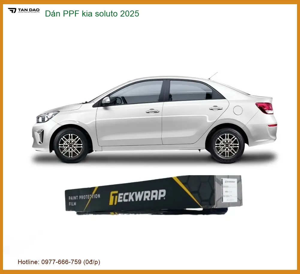 Dán Phim PPF Bảo Vệ Sơn Xe Kia Soluto 2025 - Trung Tâm Thi Công Uy Tín TPHCM