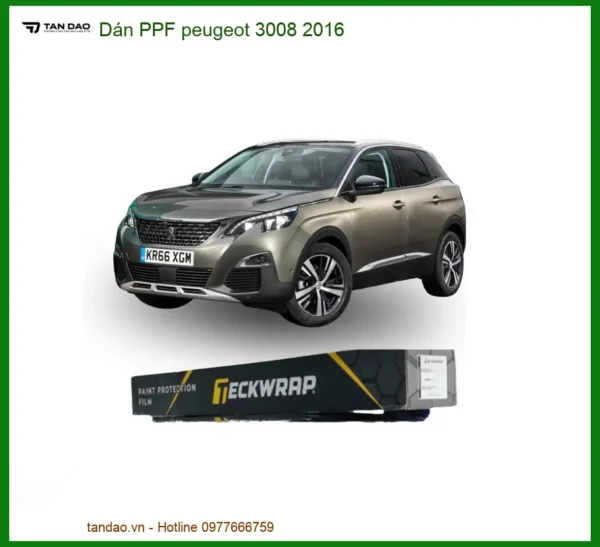 Dán PPF Peugeot 3008 2016 - Địa Chỉ Thi Công Chính Hãng Giá Tốt TPHCM