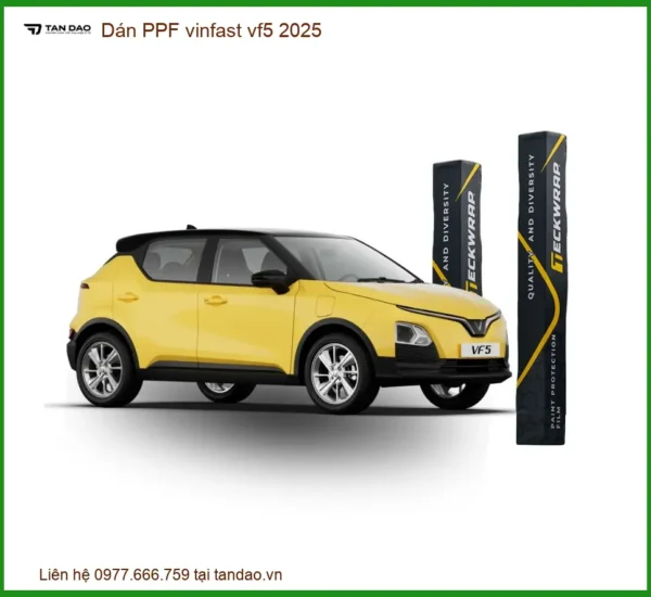 Dán Phim PPF Bảo Vệ Sơn Xe Vinfast VF5 2025 - Trung Tâm Thi Công Chính Hãng TPHCM