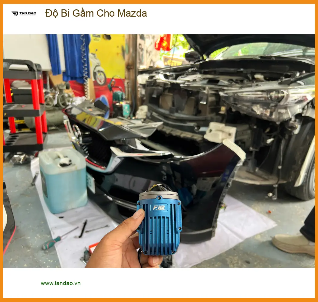 Anh Khải độ bi gầm cho Mazda CX-5 tại Thủ Đức vì đèn zin quá yếu