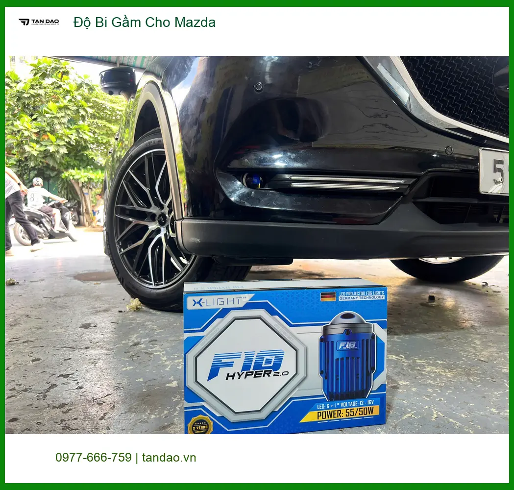 Anh Khải độ bi gầm cho Mazda CX-5 tại Thủ Đức vì đèn zin quá yếu ảnh thực tế 4