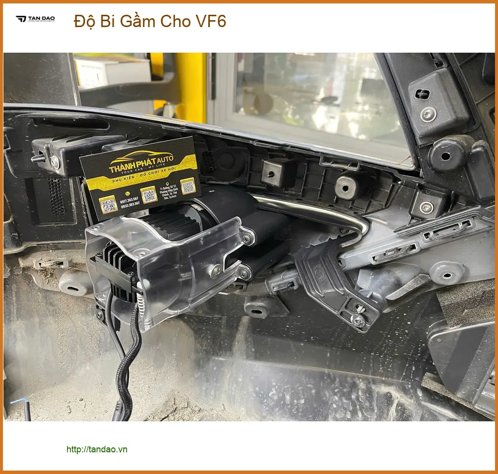 Chị Mai Anh độ bi gầm cho VinFast VF6 tại Quận 9 vì đèn zin không đủ sáng khi trời mưa ảnh thực tế 3