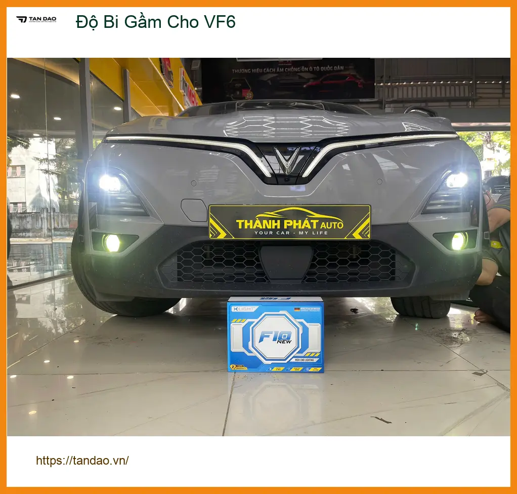 Chị Mai Anh độ bi gầm cho VinFast VF6 tại Quận 9 vì đèn zin không đủ sáng khi trời mưa ảnh thực tế 5