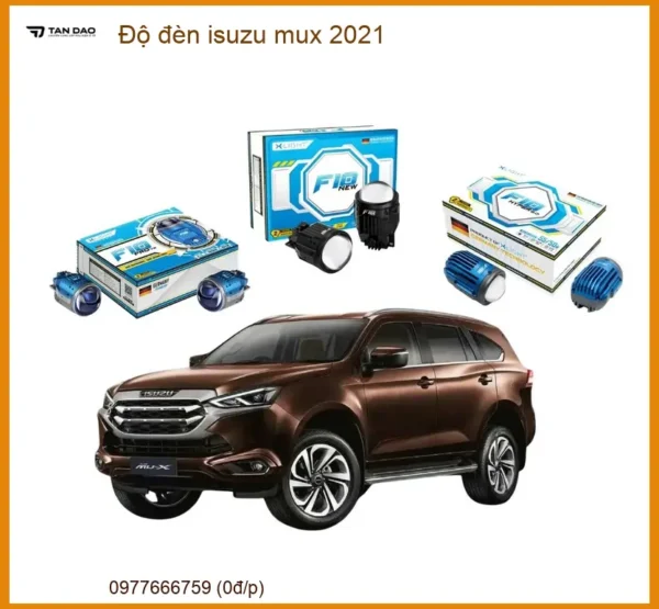 Độ Đèn Bi LED Isuzu MUX 2021 - Trung Tâm Chuyên Lắp Đặt Đèn Chính Hãng Uy Tín TPHCM