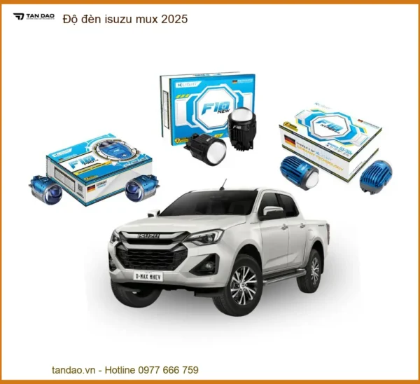Độ Đèn Isuzu Mu-X 2025 - Địa Chỉ Lắp Đặt Chính Hãng Giá Tốt TPHCM