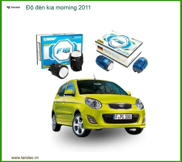 Độ Đèn Bi Led Kia Morning 2011 - Trung Tâm Nâng Cấp Đèn Chính Hãng TPHCM