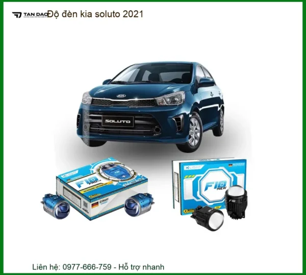 Độ đèn bi gầm LED tăng sáng Kia Soluto 2021 - Trung Tâm Nâng Cấp Chính Hãng TPHCM